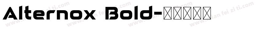 Alternox Bold字体转换